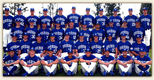 2007 UCR Baseball Team